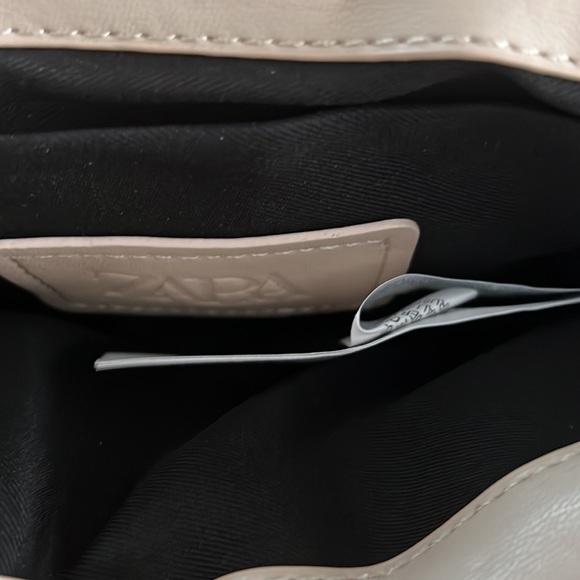Zara beige Guilted Mini Crossbody Shoulder Bag - Picture 8 of 11